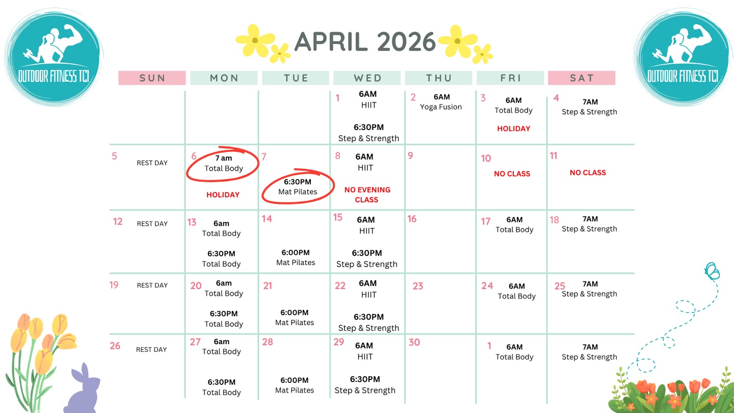 Fitness TCI calendar